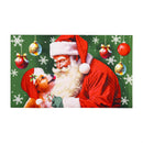 Santa & Olive Embossed Mat