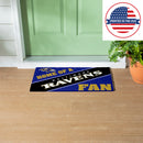 Baltimore Ravens, PVC Mat COLOR, Home of a Fan