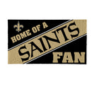 New Orleans Saints, PVC Mat COLOR, Home of a Fan