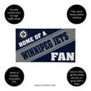 Winnipeg Jets, PVC Mat COLOR, Home of a Fan