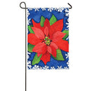 Garden Sub Suede Poinsettia Flag