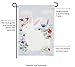 Fuzzy Bunny Garden Linen Flag