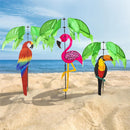 Tropical Bird Pinwheel Spinner, 3 Asst