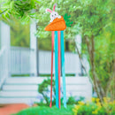 Shaped Bunny Fabric Wind Spinner, 2 Asst: Bunny with Carrots/Bunny in Egg