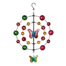 Hanging Wind Twirler, Mulicolored Butterfly