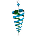 Evergreen Wind,Conical Swirl Hanging Wind Twirler, Blue and Green