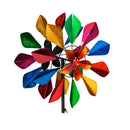 Evergreen Wind,Wind Spinner Topper, Folded Colorful Petals