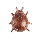 Cast Metal Outdoor Key Hider, Distressed Red Ladybug