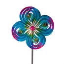 75"H Wind Spinner, Peacock Spirals