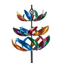 Evergreen Wind,84"H Three Tiered Wind Spinner, Multi-Colored