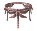 Gazing Ball Hardware Stand, Dragonfly Adorned