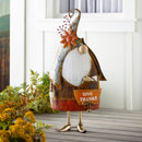 "Give Thanks" Gnome Metal Statuary,47m4084