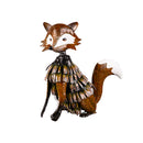 Evergreen Statuary,15"H Metal Fox Statuary,14.57x7.87x15.35 Inches