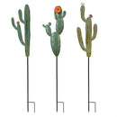Tropical Oasis Garden Stake, Metal Cactus, 24", CDU