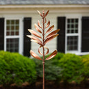 Metallic Leaf Metal Wind Spinner, 90"H