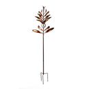 Metallic Leaf Metal Wind Spinner, 90"H