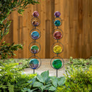 Palm Beach Garden Stake, Shatter Proof Rainbow Orb, 30"