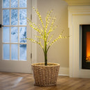 Woodland Storybook Tree Mossy Indoor/Outdoor LED Artificial Tree, 48"H