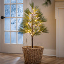 Woodland Storybook Tree Pine Indoor/Outdoor LED Artificial Tree, 48"H