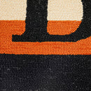 Indoor Outdoor Hooked Rug with Lurex "Boo"  24"x42"