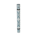 Reversible Weather-Resistant Rug 3'x5', Light and Dark Blue Pattern