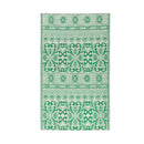 Evergreen Rugs,Reversible Weather-Resistant 3x5 Rug, Mint Green Flowers