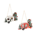 Hanging Christmas Camper Wall Décor, Asst of 2
