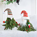 12" Artificial Pine Gnome Table Decor, 2 Asst