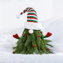 12" Artificial Pine Gnome Table Decor, 2 Asst