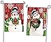 Brick Snowmen Garden Suede Flag