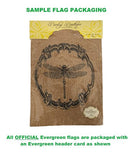 Candy Cane Garden  Burlap Flag