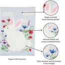 Fuzzy Bunny Garden Linen Flag