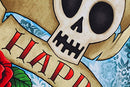 Happy Halloween Garden Suede Flag