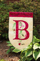 Flag, Gar, Floral Scroll Monogram I