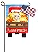 Farm Fresh Puppy Garden Linen Flag