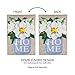 Magnolia Mason Jar Garden Burlap Flag