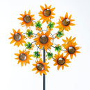 Sunflower Garden Metal Wind Spinner