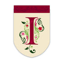 Flag, Gar, Floral Scroll Monogram I