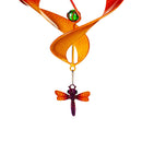 23"H Twirler with Bead Detail, Purple Dragonfly