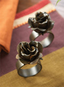 Napa Home Garden, BSEWELL VIN ROSE NAPKIN RING ,SET OF 2