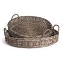 NAPA Home & Garden, NORMANDY EXTRA LARGE LOW ROUND BASKETS, SET OF 2