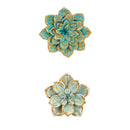 Set of 2 Multiple Layer Metal Wall Flower