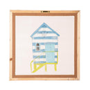 Colorful Beach House Mesh Wall Décor, 16" L x 16" H