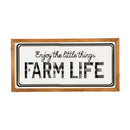 Enjoy the little things Farm Life Metal and Wood Wall Decor