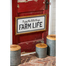 Enjoy the little things Farm Life Metal and Wood Wall Decor,6awd578