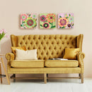 Pastel Flowers Canvas Wall D√©cor, 12" H x 12" L