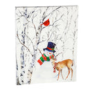 LED Canvas Wall Decor, 16"W x 20"H, Joyful Snowman