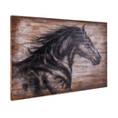 36"x24" Wood Painted Horse Wall Décor