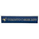 Toronto Blue Jays Engraved Wood Sign, 3.5" x 18"