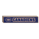 Montreal Canadiens Engraved Wood Sign, 3.5" x 18"